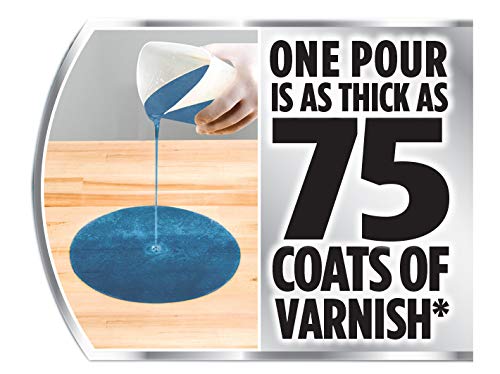Varathane 370905 Super Glaze High Gloss Epoxy, Quart, Metallic Blue - Thumbnail 7
