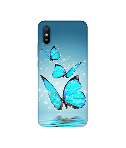 Amazon Brand – Solimo Plastic Designer Flying Butterflies 3D Printed Hard Back Case Mobile Cover for Mi Redmi 9A- Best and cheap mobile covers in India