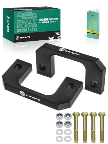 Image of YHTAUTO 1 Inch Front Leveling Lift Kit for Chevrolet, GMC | Compatible with 2007-2024 Silverado 1500 & Sierra & Tahoe, RWD /4WD | Raise the Front By 1 Inch, w /Hardware Kit, Set of 2