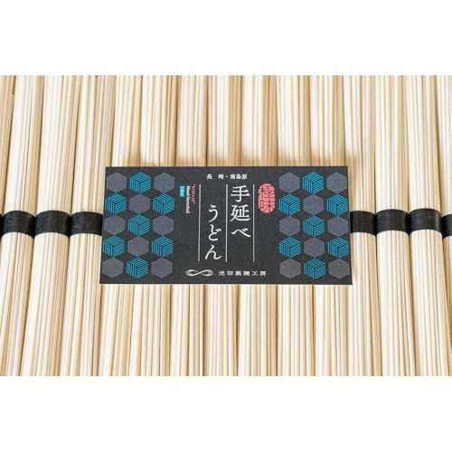 池田製麺工房 [ 定期便 年4回]手延べ うどん 1.5kg (50g×30束) /