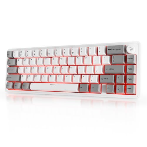 Image of Rogue 65% Wireless Mechanical Gaming Keyboard | Hot-Swap | Gasket Mount | BT+2.4GHz+USB-C | 4000mAh Battery | Sound Dampening | Pre-Lubed Linear Switches | PBT Keycaps | RGB Backlit