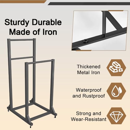 Scaffale portaoggetti con ruote – Carrello organizer per impieghi gravosi per magazzini e fabbriche
