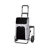 Andersen Shopper Komfort mit Sitz und 45 Liter Tasche Henni weiß