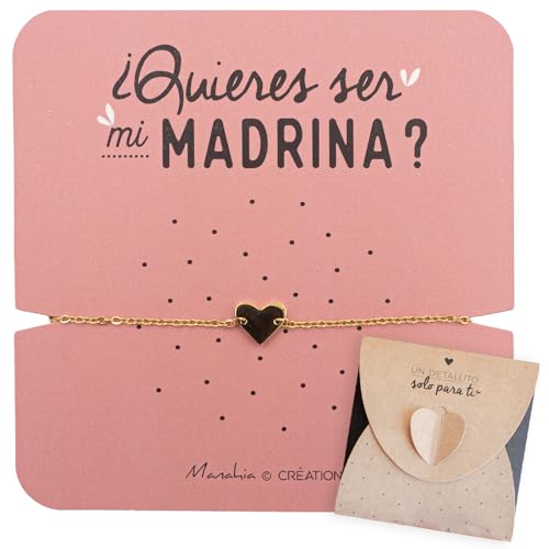 Manahia - Pulsera anuncio madrina - Acero inoxidable - ¿Quieres ser mi madrina?...