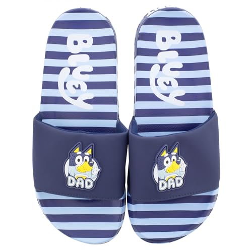 Ground Up Bluey Bandit Dad Adult Slide Sandals2