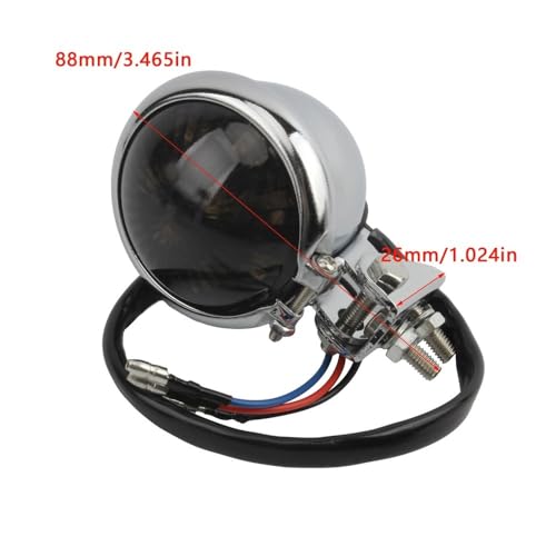 Feu stop LED moto rouge 12V pour remplacer un éclairage arrière défaillant