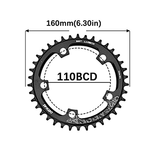SHHMA自転車チェーンリングラウンド110BCDロードバイクチェ