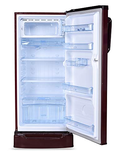 Image of Koryo By Big Bazaar 190L 3 Star Direct Cool Single Door Refrigerator (KDR210DR3F,Red)