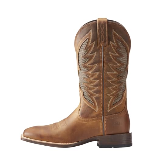 ARIAT Mens Venttek Ultra Square Toe Pull On Casual Boots Mid Calf - Brown2