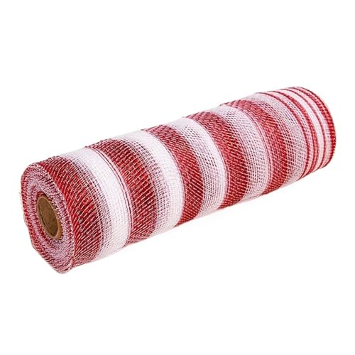 Jasnozielona tiulowa rolka – 10 m x 25 cm, wstążka siatkowa do dekoracji choinki, wieńców świątecznych, rękodzieła, akcesoriów odzieżowych
