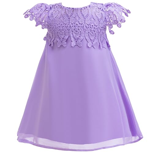 Little Girls Flower Girl Dress Princess Wedding Semi Formal Dresses Summer Holiday Birthday Party Boho Lace Dress