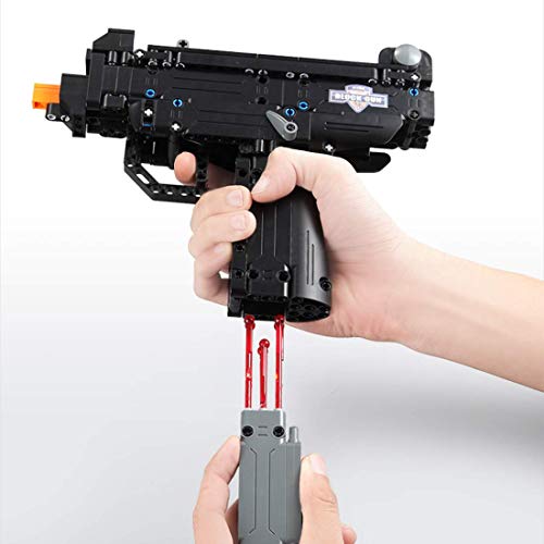 Technik Gewehr Bausteine Kit 563 Klemmbausteine Adler Pistolen mit Kugeln kompatibel mit Lego (Uzi) – Bild 4