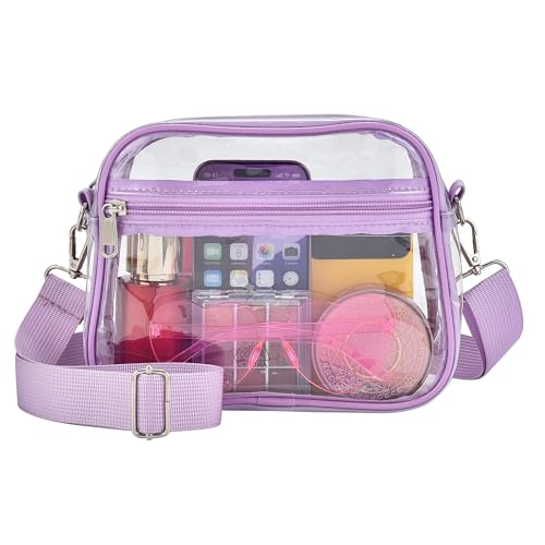 Oraben Clear Bag for Stadium Events Clear Purse Stadium Bag Satchel Handbags for Sports Events Concerts Festivals