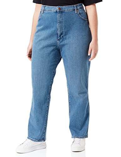 Wrangler Wild West Jeans para Mujer, Mid Blue, 29W / 32L
