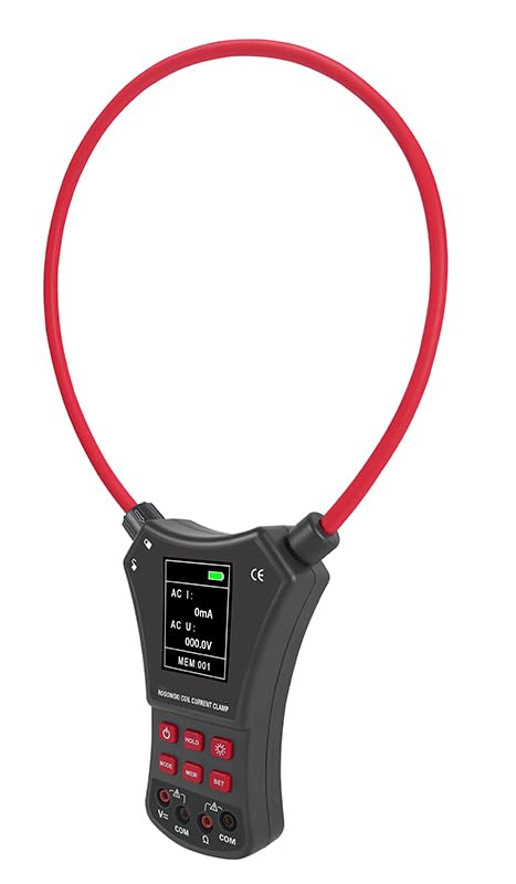 Medidor de Pinza Amperimétrica Flexible para Corriente Alta de AC 10000A, Voltaje AC 750V y DC 1000V, Resistencia 2kΩ con Prueba de Continuidad y Puerto USB miniatura 1