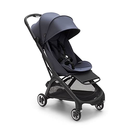 Image of Bugaboo Butterfly - 1 Second Fold Ultra-Compact Stroller - Lightweight & Compact - Great for Travel - Stormy Blue