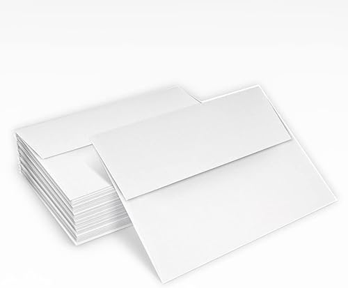 Miniatura 5 de LUXPaper Sobres de invitación A2  Despegar y prensar  4 38 pulgadas x 5 34 pulgadas  Blanco  Texto de 24 libras  Cantidad de 50 unidades
