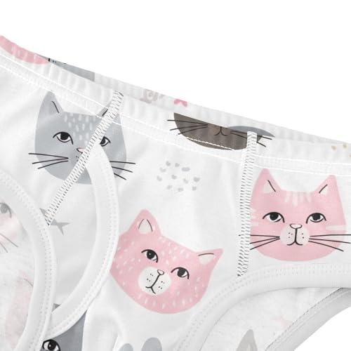 ODAWA Cute Cat Faces Underwear Briefs, Tag-Free Comfort 2T Boy Underwear4