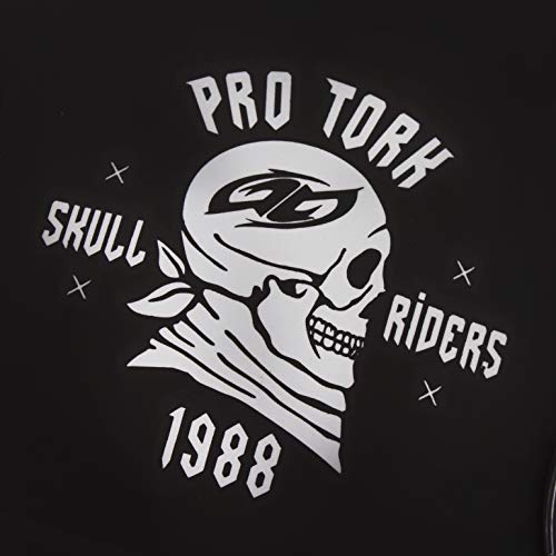 Pro Tork Capacete New Atomic Skull RideRosa Fosco 56 Preto/Prata