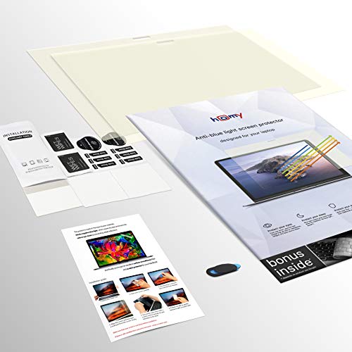 Homy Anti-Blue Light [2-Pack] Matte Screen Protector 15.6 Inch Widescreen Laptop. Bonus: Web Camera Cover. Eyes Protection Against Notebook Uv. Raised Bezel Computer Display Size: 7 5/8 X 13 9/16 Inch #TOP6