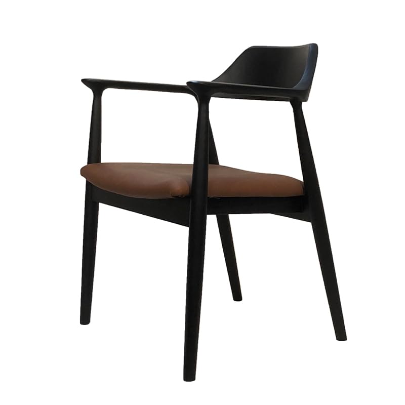 ブラック ダイニングチェア アームレスト付き Amazon｜ダイニングチェア 肘付き アーム付き 無垢材 椅子 イス 椅子