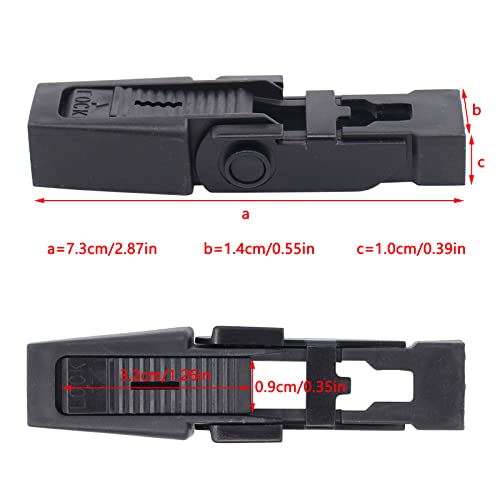 Doo Engy Scheibenwischerarm Halteklammer Kappe Befestigung Frontscheibenwischer Clips Scheibenwischerblatt-Clips vorne für A4 B6 5er E39 607 Discovery 2 für Range Rover L322 2002–2012