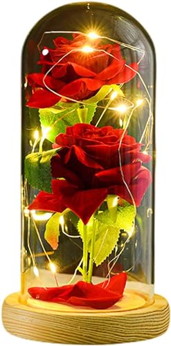 枯れない花 バラ造花 LEDライト 電池式 バラのオルゴール 造花ライト花・観葉植物 手作り 造花 薔薇 バラ ローズ 花束 フラワーライト フラワーギフト バレンタインデー 母の日 誕生日 結婚記念日 クリスマス お祝い プレゼント 女性 妻 彼女への贈