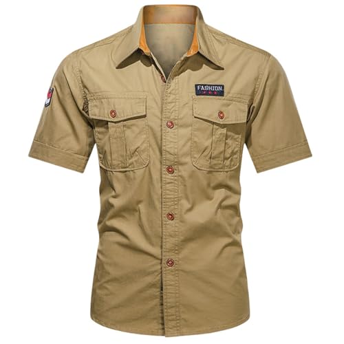 Chemise à manches courtes en coton pour vos sorties d'été