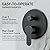 Gabrylly Shower System, Ceiling Shower Faucet Set with 12" Rain Shower head and Handheld Shower, Shower Combo Set with Valve, Matte Black