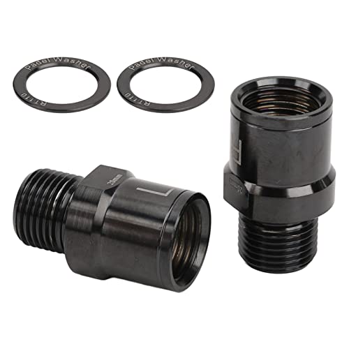 Bike Pedal Extender Pedal Spacer Alloy Bicycle Pedal Extended Spindle For Mountain Bike 20Mm(Black) Pedal Extenders Bicycle #TOP7