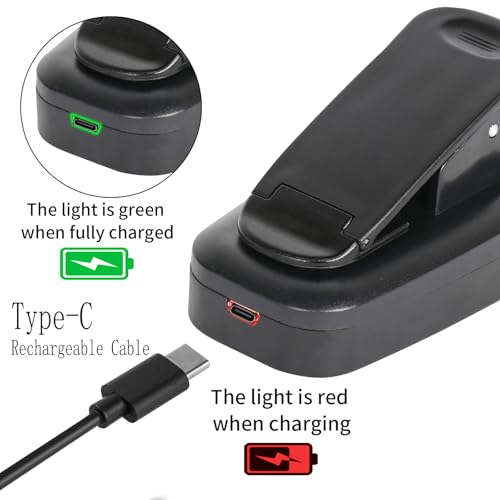 Image of USB-C Rechargeable Book Light for Reading in Bed 3 Pack, LED Book Lights with 3 Color Temperature Reading Light, Easily Clip on to a Small Mini Lightweight Book Lights for Read Book Lovers