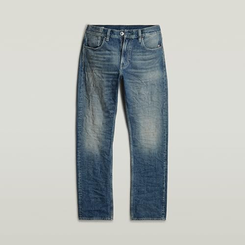 G-STAR Raw - Mens Mosa Straight Jeans, Color Antique Faded Lago Blue, Size: 27W x 32L4