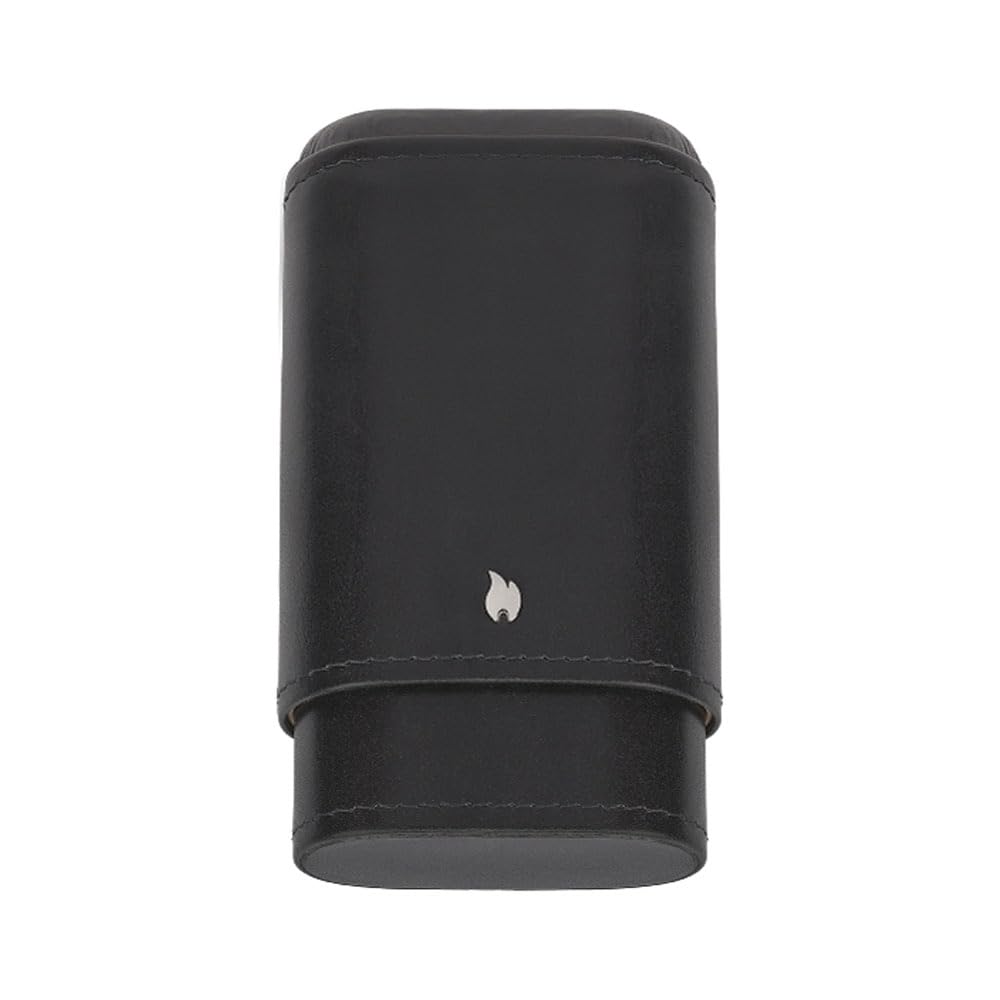 Portasigari Zippo in Vera Pelle Nero per 3 Sigari con Interno Rivestito - 2007985