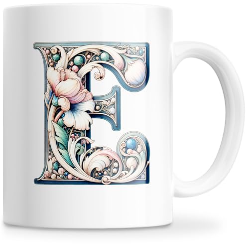 Tazza personalizzata con lettera iniziale del nome - Tazza in