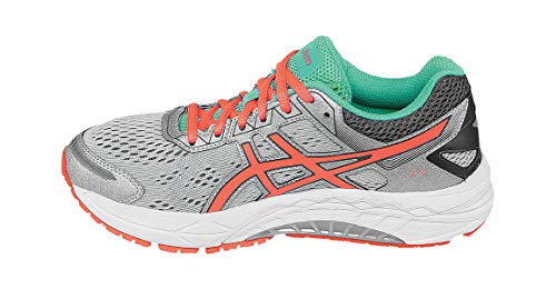 ASICS ASICS Women's Gel-Fortitude 7 Running Shoe, Silver/Fiery Coral/Aqua Mint, 6.5 D US