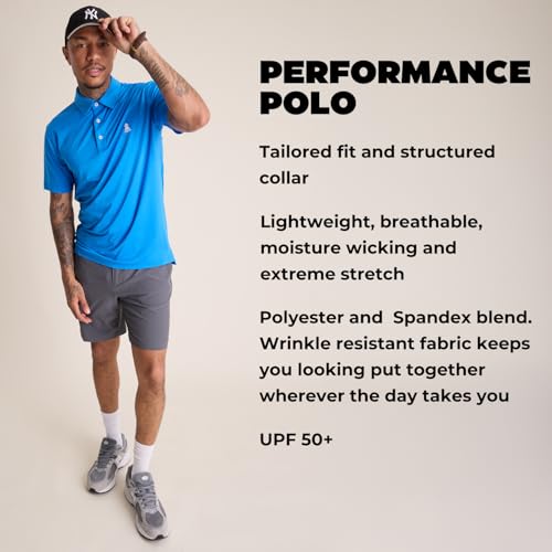 Chubbies Performance Mens Polo Stretchy, Breathable Golf Polo Mens Polo Shirts Short Sleeve2