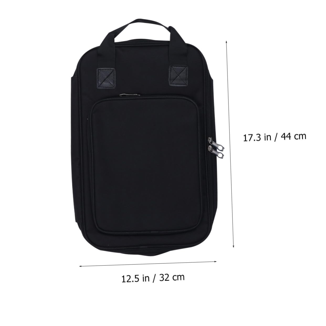 Toddmomy 1pezzi Borsa Portatile per Bacchette Batteria Acero Misura Custodia Bacchette Maniglia Trasporto per Accessori Strumenti Percussione
