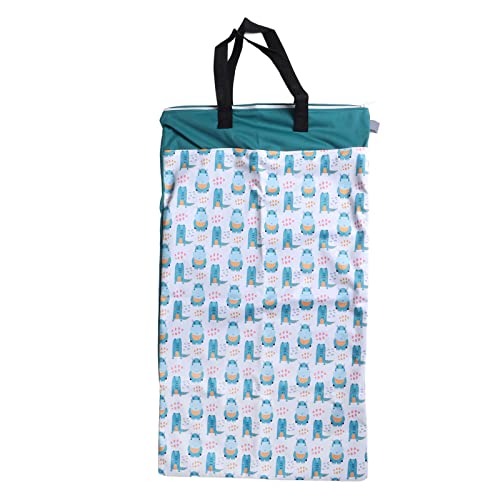 Bolsa para almacenar pañales con doble bolsillo y gran capacidad miniatura 1