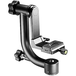 Tripode Gimbal NEEWER Cabezal de Trípode Gimbal Panorámico de 360 grados de Metal Resistente Profesional con Placa de Liberación Rápida Estándar de 1/4 '' y Nivel de Burbuja Para Cámaras DSLR de hasta 13,6 kg