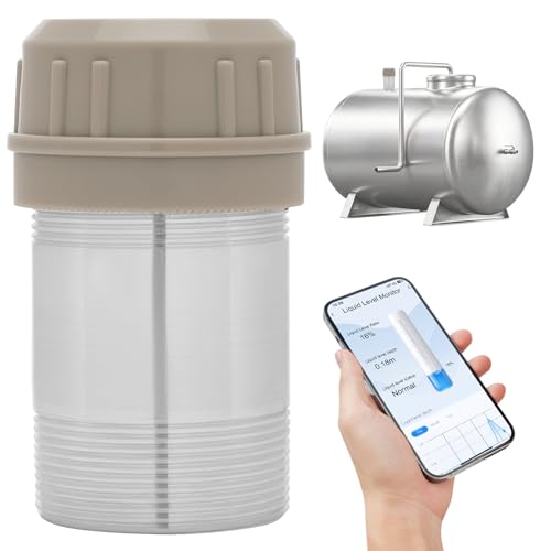 Smart Oil Gauge Duo Wi-Fi Heating Oil Tank Monitor Ultrasonic Liquid Level Sensor with App Alerts Remote Fuel Gauge for Diesel Water Storage and Home Heating Systems