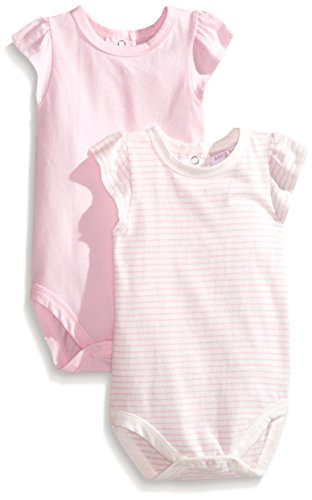 Rosie Pope Baby-Girls Newborn 2-Pack Bodysuit, Pink, 6 Months