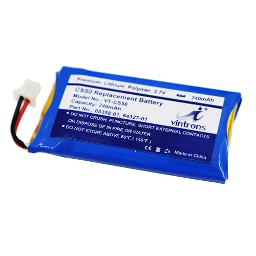 Plantronics CS50, CS55 Batterie de rechange Vintrons 65358-01, 64327-01, 64399-01 pour Plantronics CS50, CS55, CS60, Savi 710, Savi W720, 65358-01, 64327-01,...