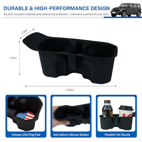 Portavasos para consola central Jeep Wrangler JL 2018-2025 miniatura 5
