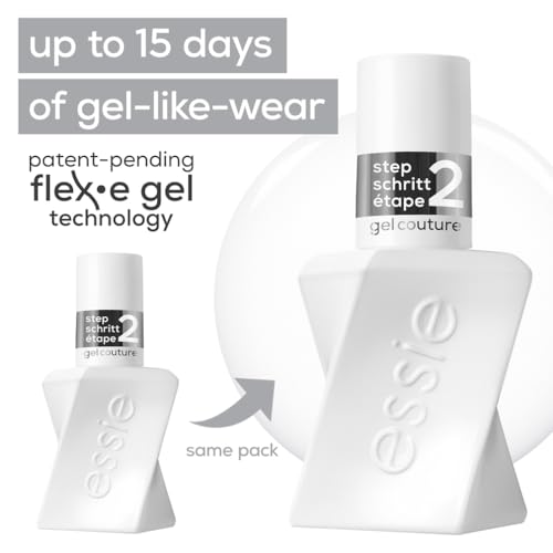 Gel by essie Nail Polish, Shiny Topcoat, Clear Topcoat Nail Polish, Gel Couture, Up to 15 Days of Wear, No UV Light, Longlasting High Shine Nail Varnish, 13.5ml - Image 6