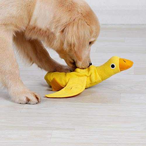 POPETPOP Dog Toy Squeaky Squeak Brinquedo Do Cão Pato Recheado de Pato de Pelúcia Brinquedo de Estim