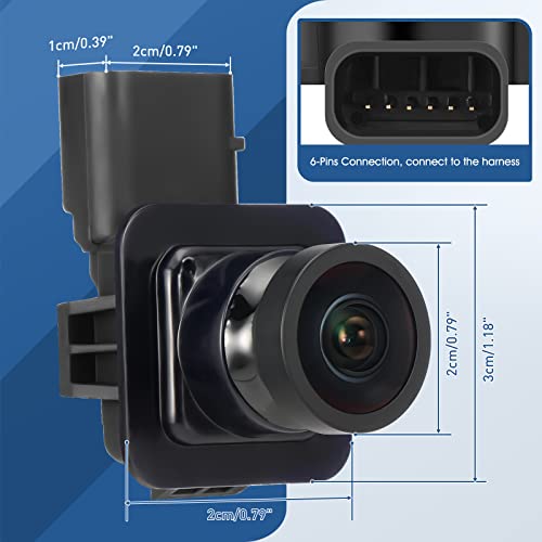 Image of Rear View Backup Reverse Camera Compatible with Ford Edge 2011-2015, for Lincoln MKX 2011-2013 Parking Backup Assist Camera OE Number BT4Z-19G490-B, BT4Z-19G490-A, DT4T-19G490-AB, ET4Z-19G490-