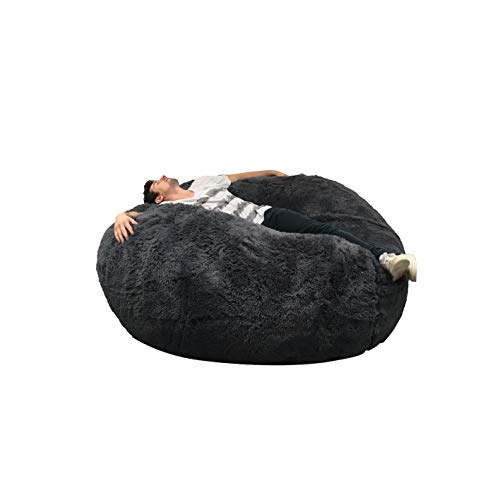 bananair Pouf Lerosier1234 Sitzsäcke Riesensitzsack 140 cm Durchmesser XXL Weißes oder graues oder Schokoladenfell mit…