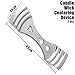 EricX Light 8 inch Candle Wick with Candle Wick Stickers and Candle Wick Centering Device,60 pcs for Candle Making