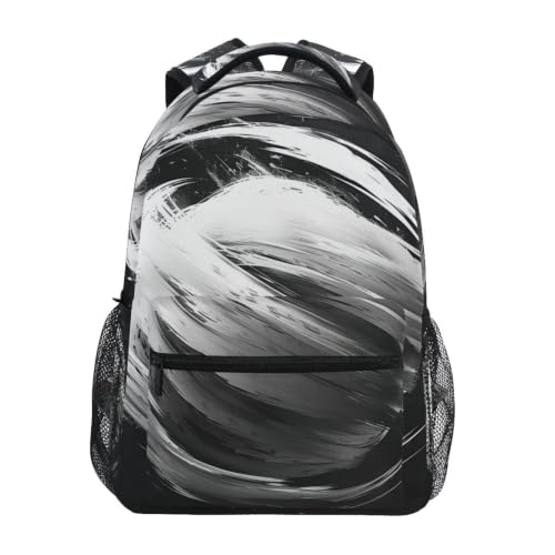 Sac à dos basket art abstrait pour école primaire et collège confortable
