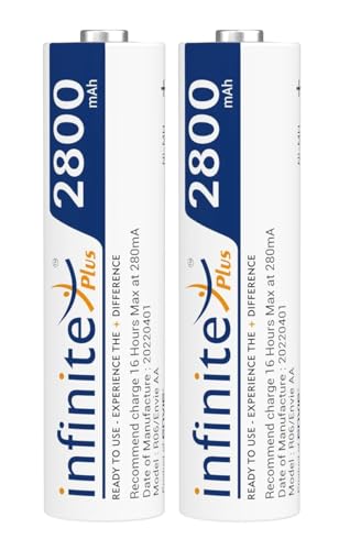 Ready to Use Envie 2800Mah Ni-MH AA Infinite Plus Rechargeable Ba...
